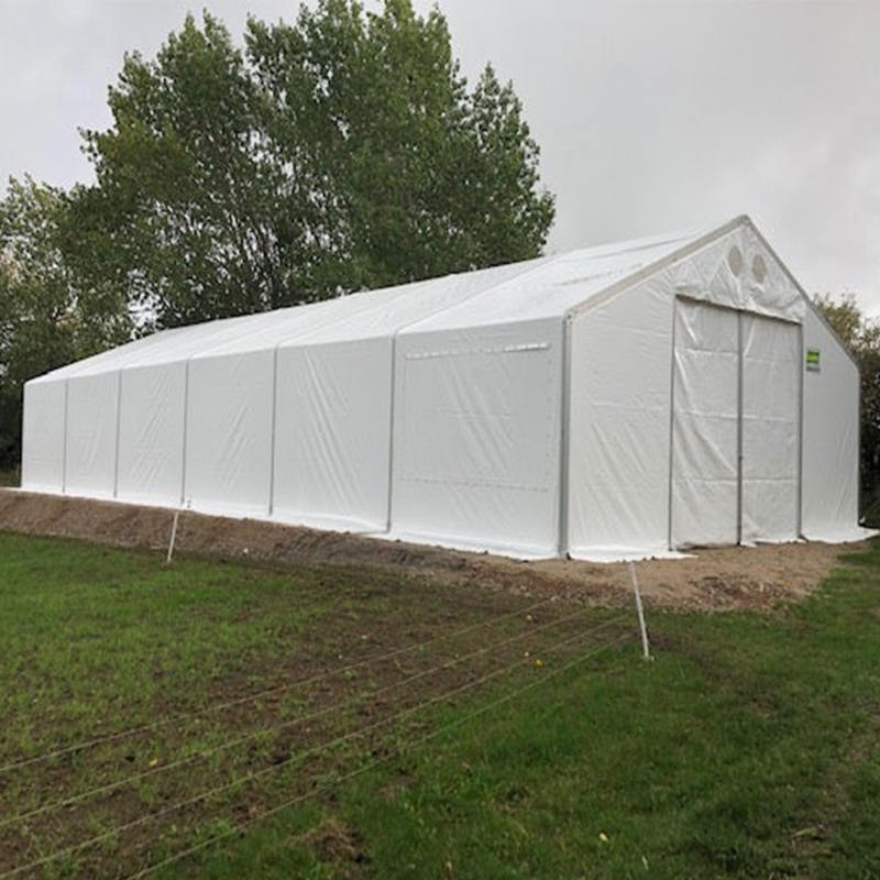 難燃・UV耐性 IFRC・ICRC・WFP・IOM準拠 10×24m 大型物資保管テント（MSU）
