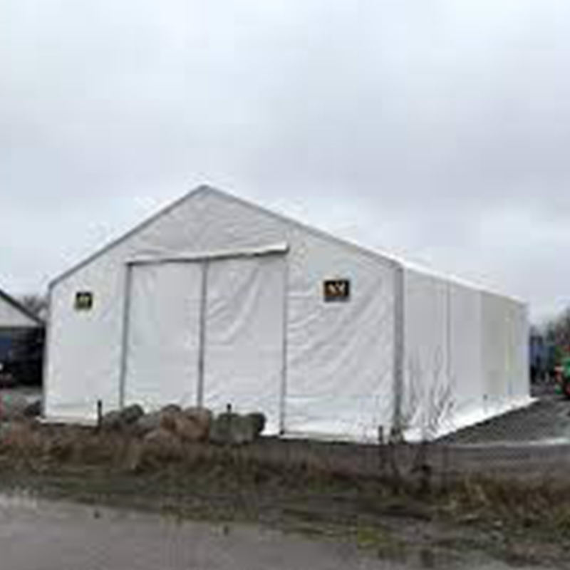 難燃・UV耐性 IFRC・ICRC・WFP・IOM準拠 10×24m 大型物資保管テント（MSU）