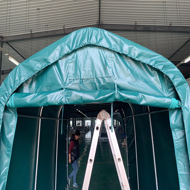 2.4×3.6m 防雨PVC製 ポータブルカーポート
