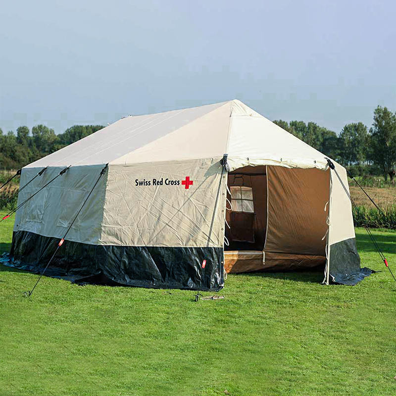 ICRC IFRC UNHCR Standard 5-Person Double Foldable All-Weatherファミリーテント