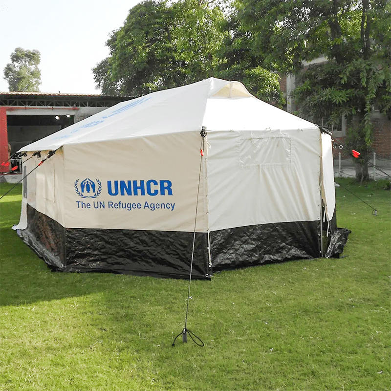 ICRC IFRC UNHCR Standard 5-Person Double Foldable All-Weatherファミリーテント