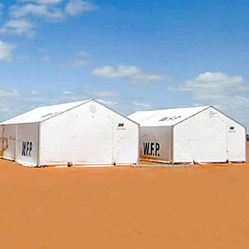 IFRC・ICRC・WFP・IOM準拠 6.5×8m 移動式物資保管テント（MSU）