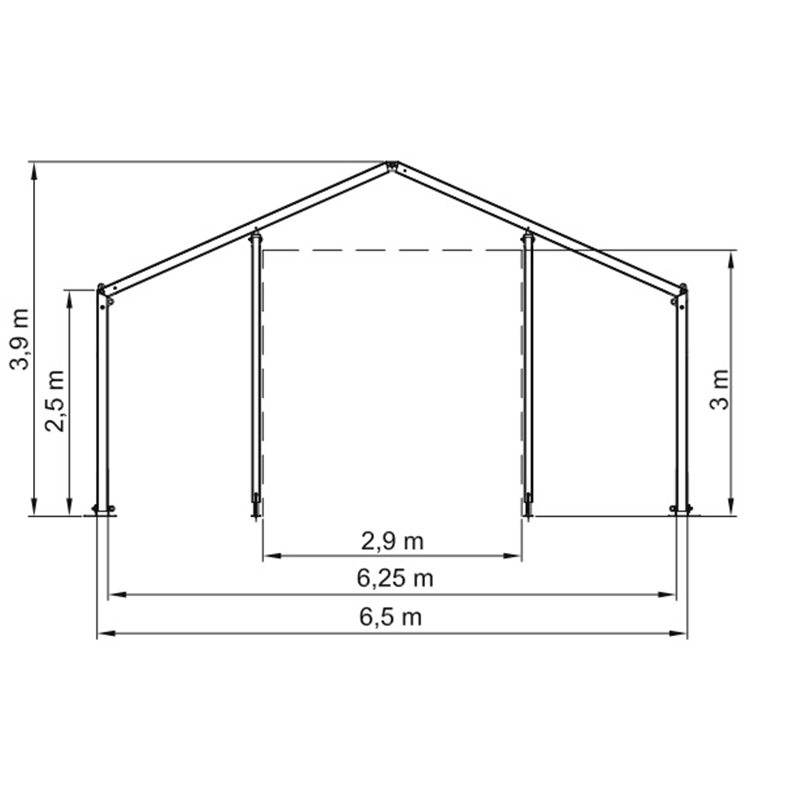  IFRC・ICRC・WFP・IOM準拠 6.5×8m 移動式物資保管テント（MSU）