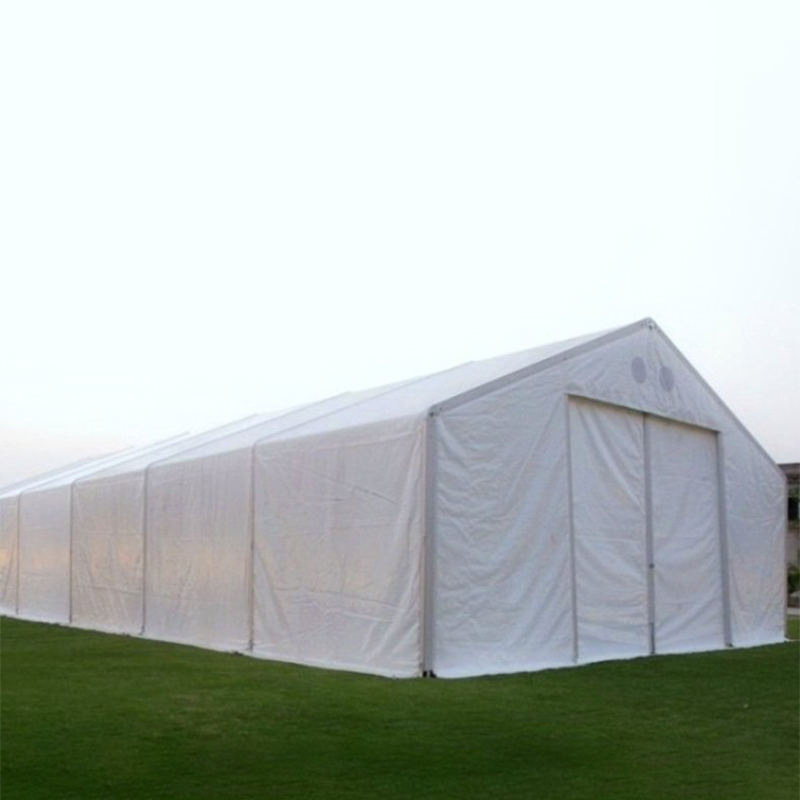 難燃・UV耐性 IFRC・ICRC・WFP・IOM準拠 10×24m 大型物資保管テント（MSU）