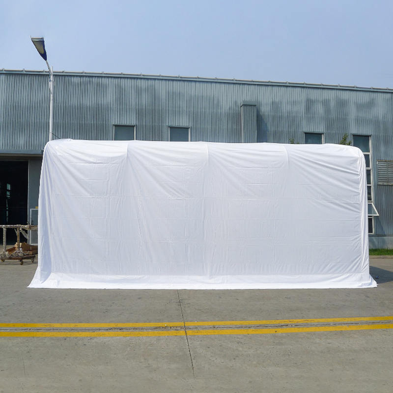 6×6m 軒高2.6m 防水PVC製 ポータブル倉庫テントホール