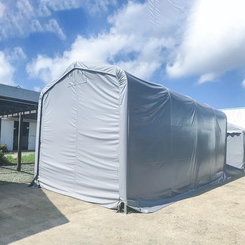 6×6m 軒高2.6m 防水PVC製 ポータブル倉庫テントホール