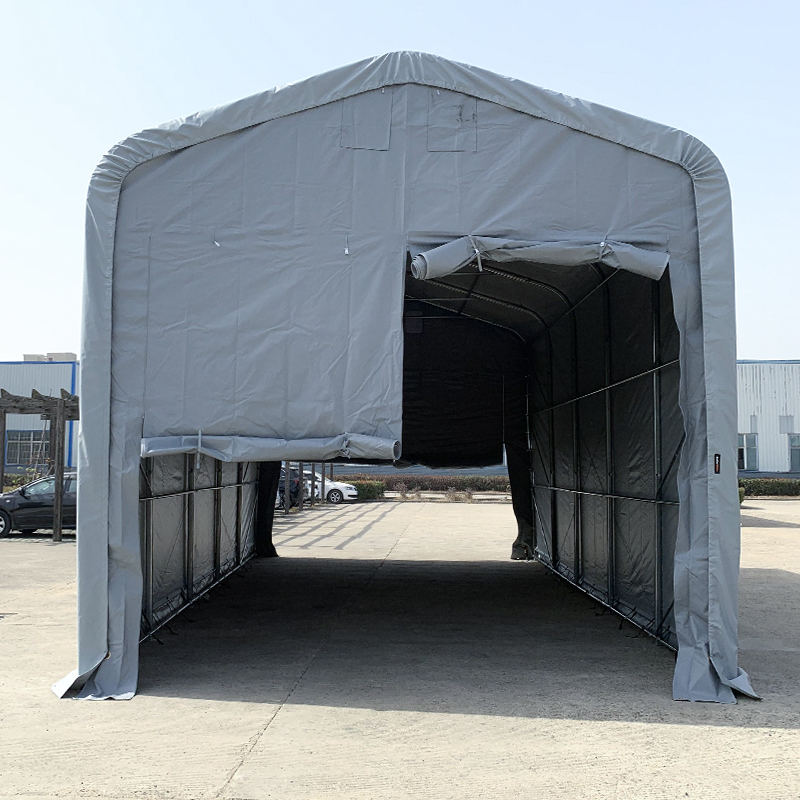 5×10m 軒高4m 屋外用 大型フレキシブル倉庫・ガレージテント