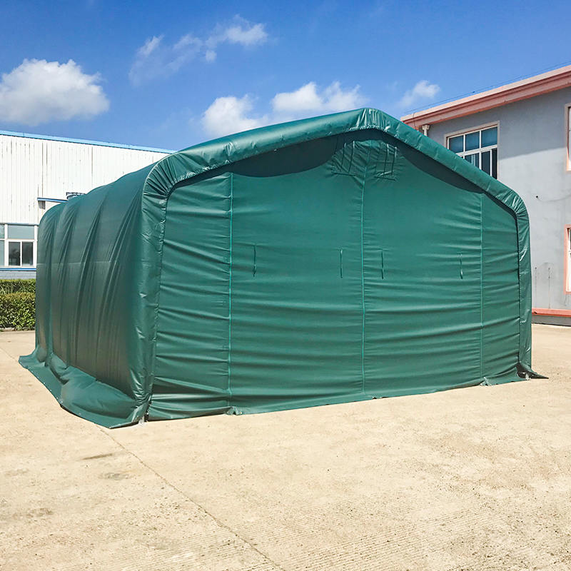 6×6m 軒高2.6m 亜鉛メッキ鋼フレーム 倉庫テント