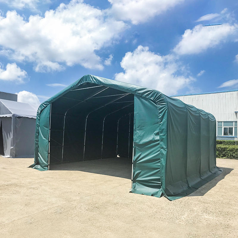 6×6m 軒高2.6m 亜鉛メッキ鋼フレーム 倉庫テント