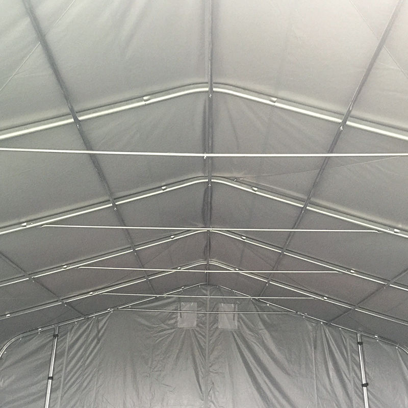 7×7m 軒高2.6m 産業・商業用 日除け型ポータブル倉庫テント