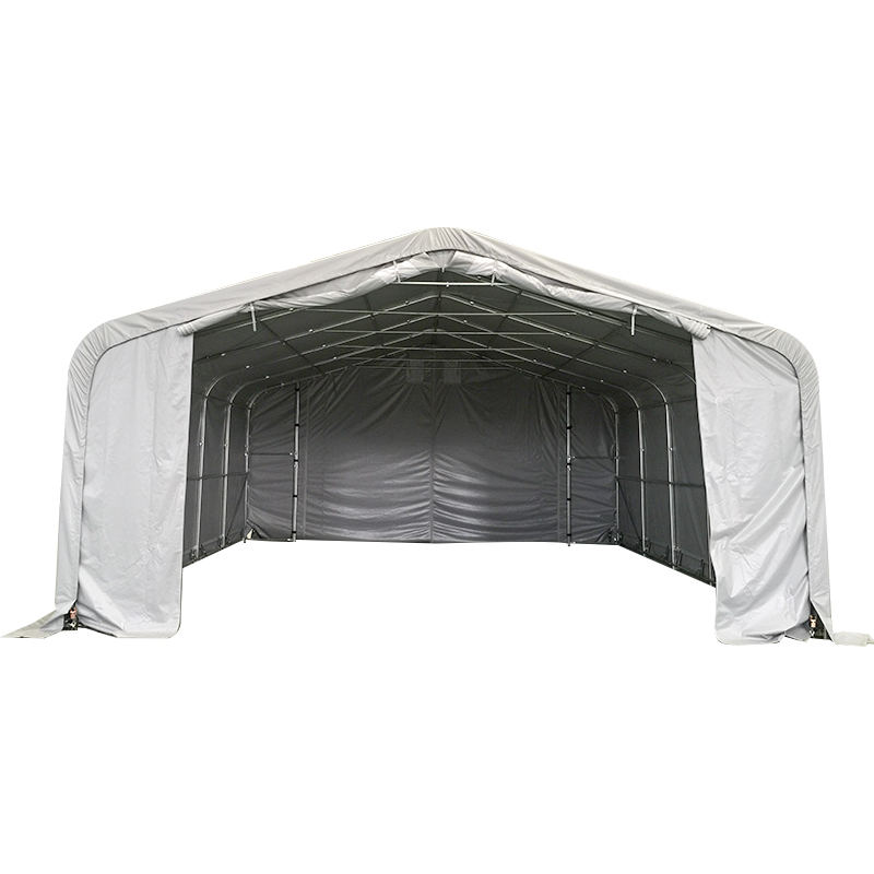7×7m 軒高2.6m 産業・商業用 日除け型ポータブル倉庫テント