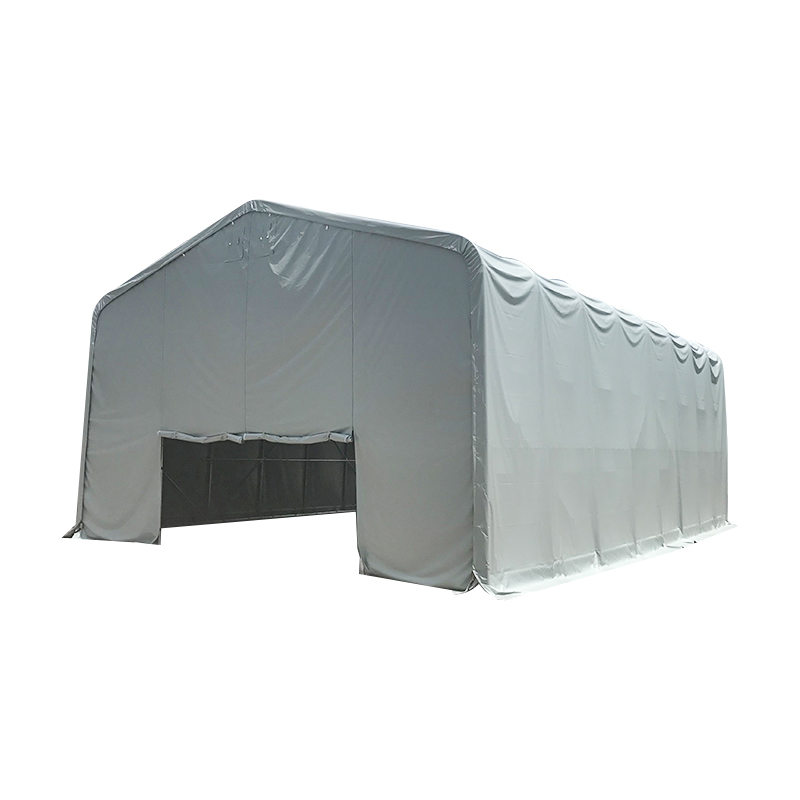8×12m 軒高4m UVカット 倉庫用サンシェルター