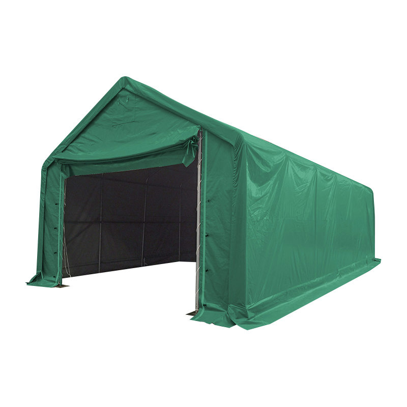 6×12m（軒高3m） 防炎PVC製 屋外大型ガレージ・保管テント