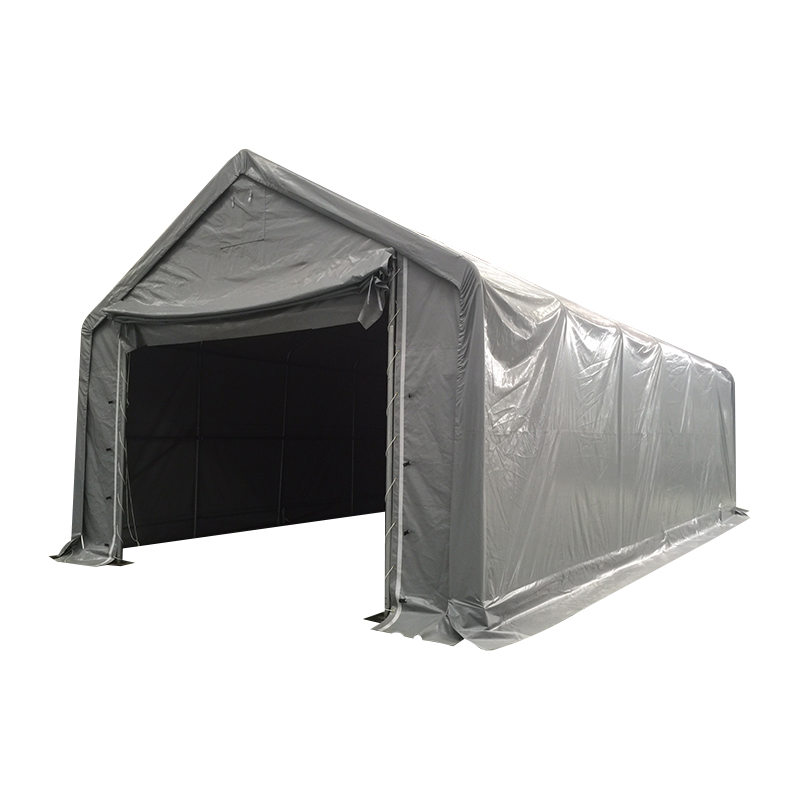 6×12m（軒高3m） 防炎PVC製 屋外大型ガレージ・保管テント