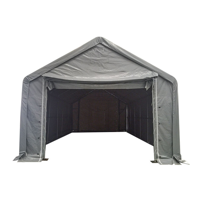 6×12m（軒高3m） 防炎PVC製 屋外大型ガレージ・保管テント