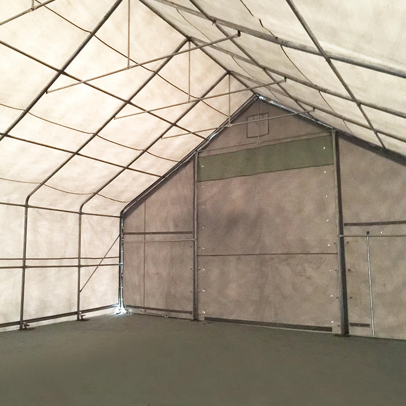 10×12m（軒高3m） 高耐久グリーンPVC製 倉庫保管テント
