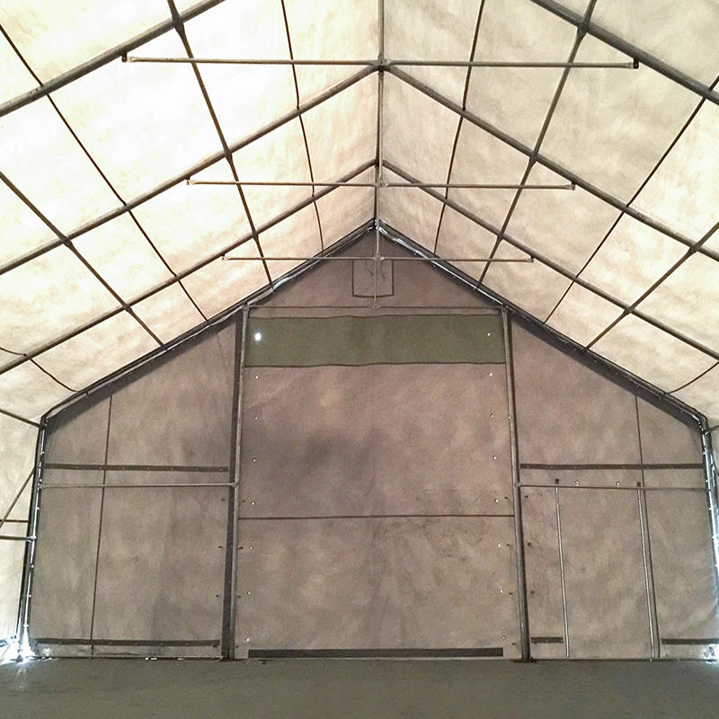 10×12m（軒高3m） 高耐久グリーンPVC製 倉庫保管テント