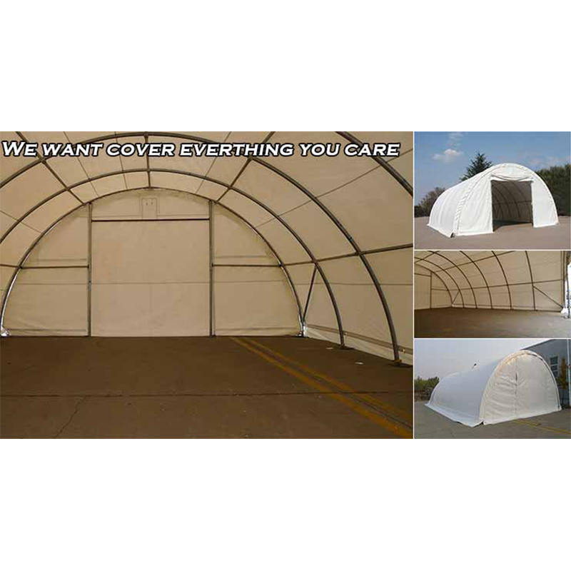 9×12m 軒高4.5m 丸屋根タイプ アーチ型倉庫テントホール