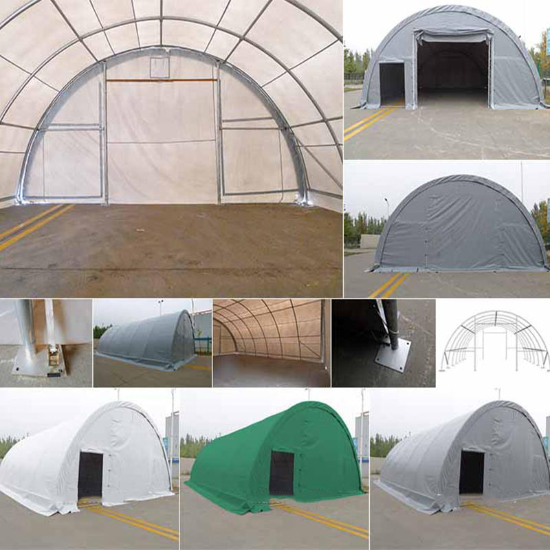 9×12m 軒高4.5m 丸屋根タイプ アーチ型倉庫テントホール
