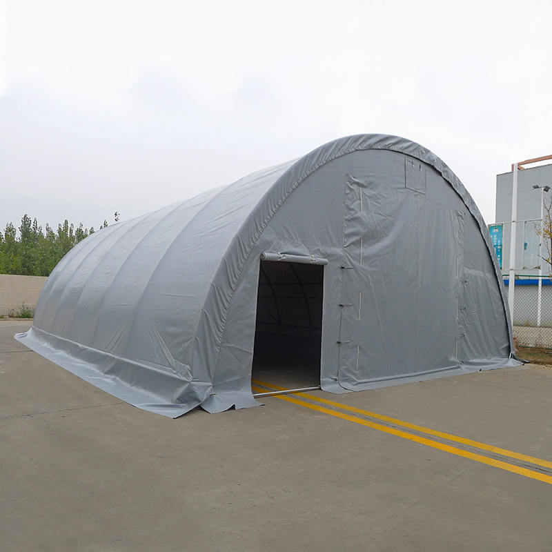 9×12m 軒高4.5m 丸屋根タイプ アーチ型倉庫テントホール