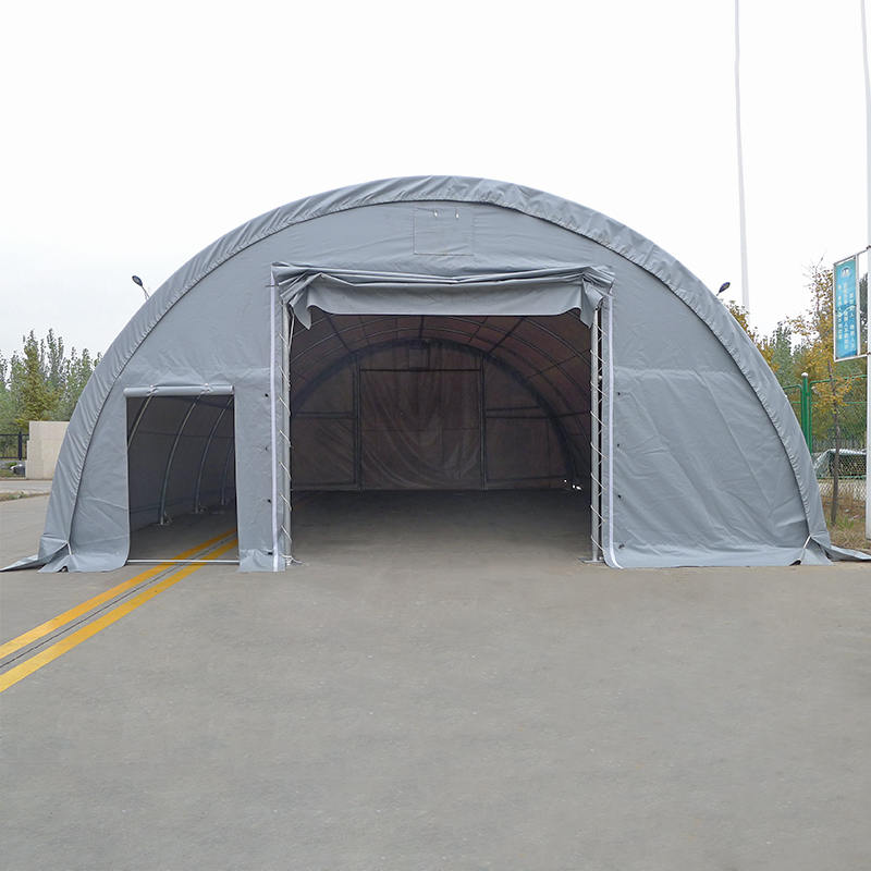 9×12m 軒高4.5m 丸屋根タイプ アーチ型倉庫テントホール