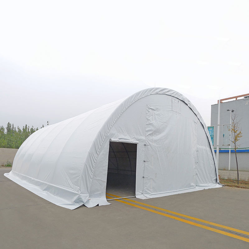9×12m 軒高4.5m 丸屋根タイプ アーチ型倉庫テントホール