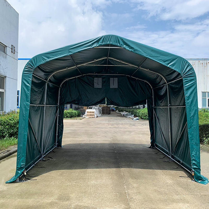 4×4m×高さ2.6m パドック日除けシェルター／屋外収納用強化テント