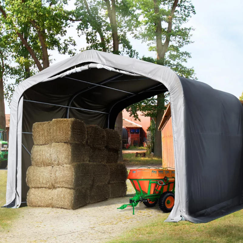 4×4m×高さ2.6m パドック日除けシェルター／屋外収納用強化テント