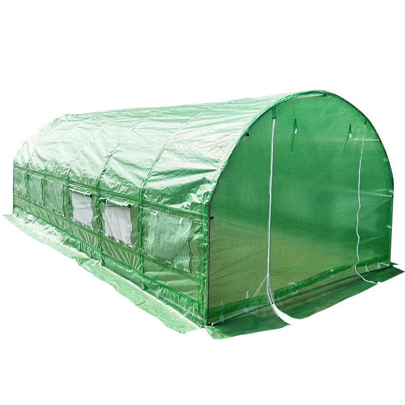 3×6×2m ラウンドトップ型 防風ポリトンネル温室