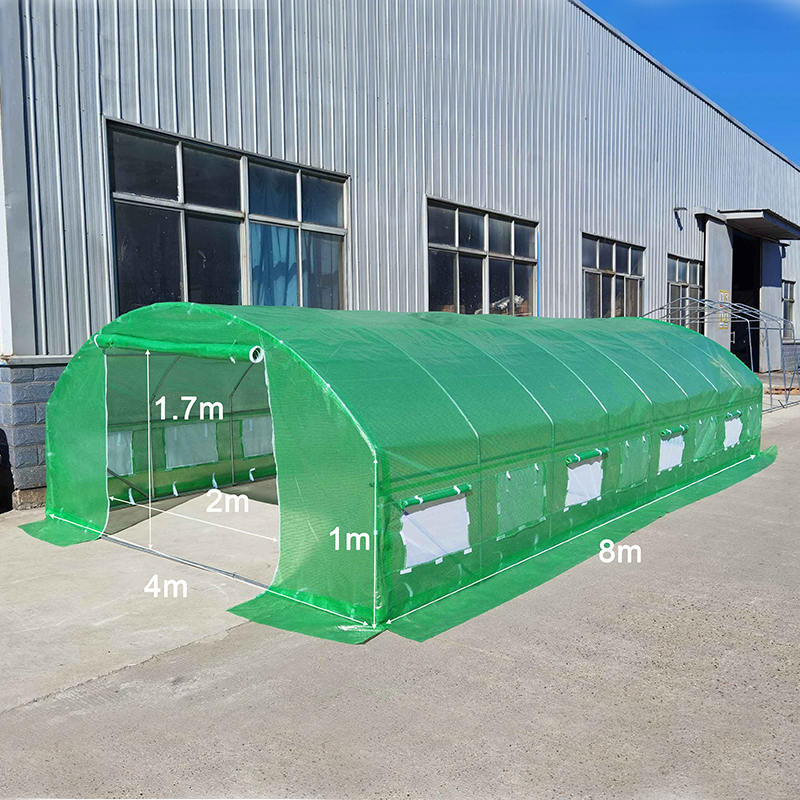 4×8×2m ラウンドトップ連棟ハウス フィルム温室トンネル