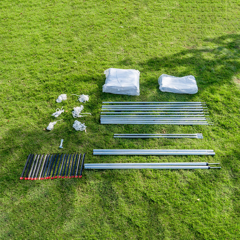 6×6m PVC製 ホワイトキャノピー ポールテント（20×20フィート）