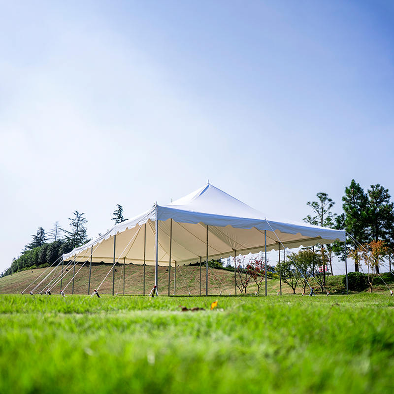 6×12m 屋外イベント用 PVC製 キャノピーポールテント（20×40フィート）