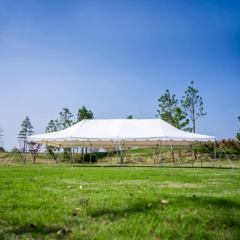 6×12m 屋外イベント用 PVC製 キャノピーポールテント（20×40フィート）