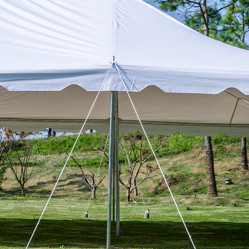6×12m 屋外イベント用 PVC製 キャノピーポールテント（20×40フィート）