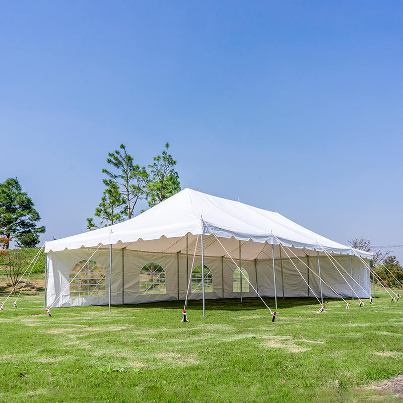 6×12m 屋外イベント用 PVC製 キャノピーポールテント（20×40フィート）