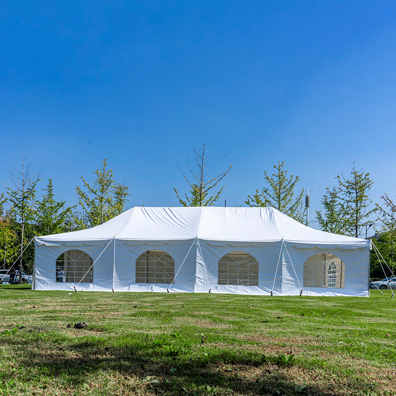 6×12m 屋外イベント用 PVC製 キャノピーポールテント（20×40フィート）