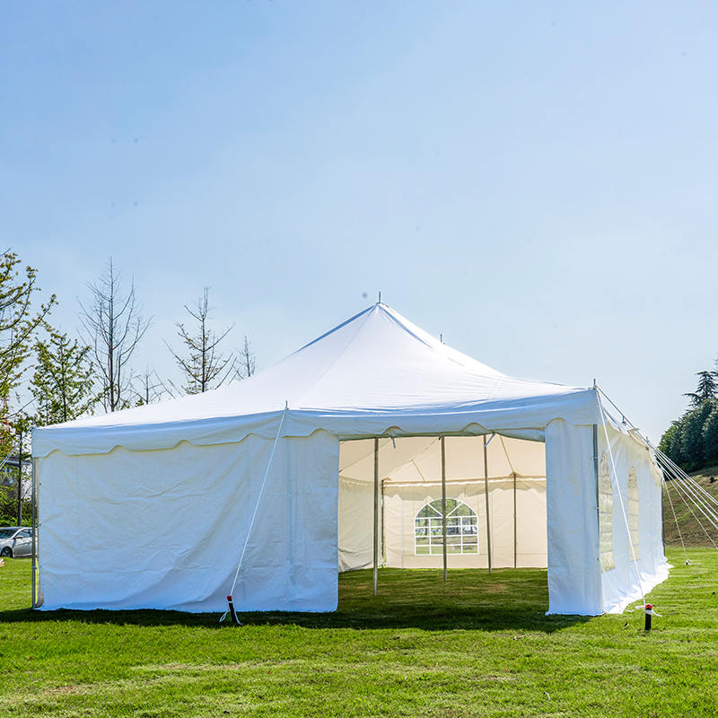 6×12m 屋外イベント用 PVC製 キャノピーポールテント（20×40フィート）