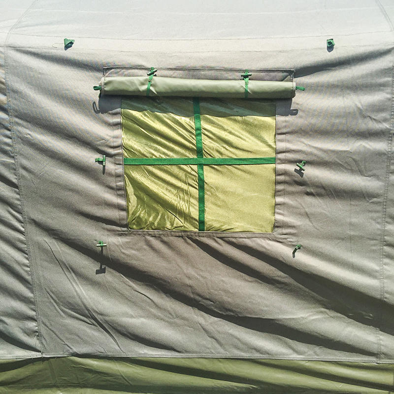 4.8×10.0m キャンバス製 軍用ポールテント