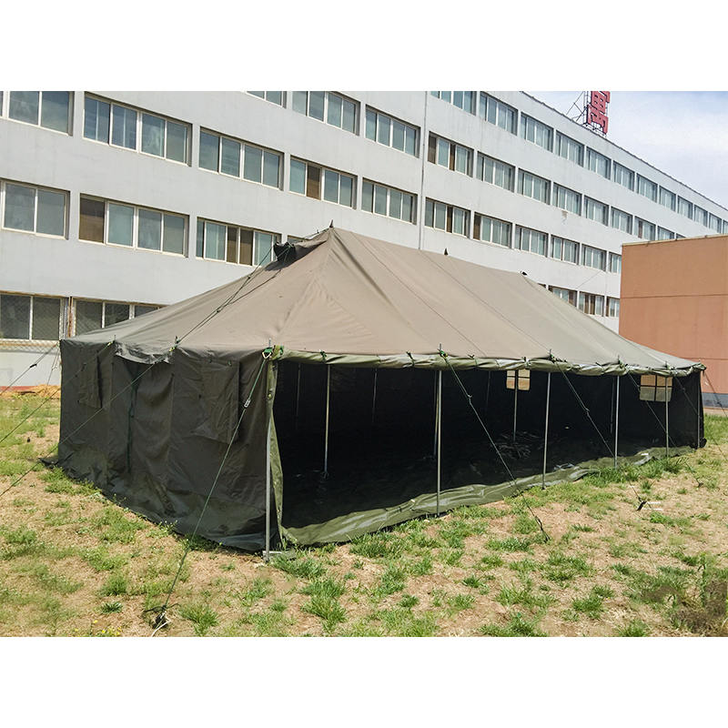 4.8×10.0m キャンバス製 軍用ポールテント