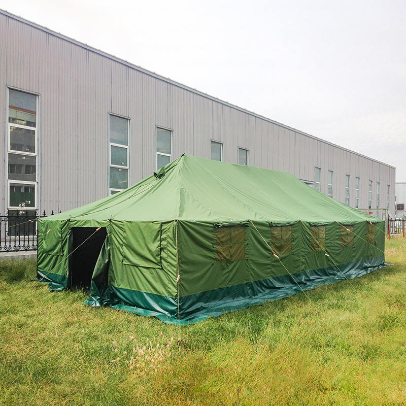 4.8×10.0m キャンバス製 軍用ポールテント