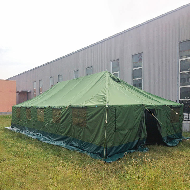 4.8×10.0m キャンバス製 軍用ポールテント