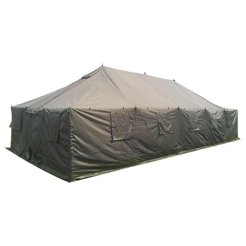 4.8×10.0m キャンバス製 軍用ポールテント