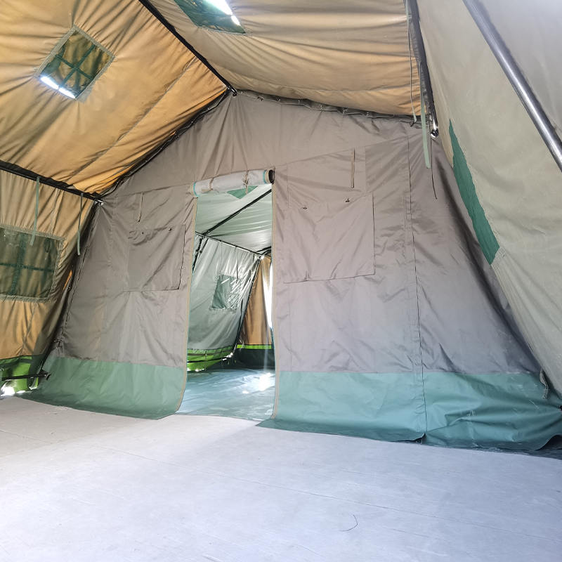 5.6×4m モジュール式 キャンバス軍用テント