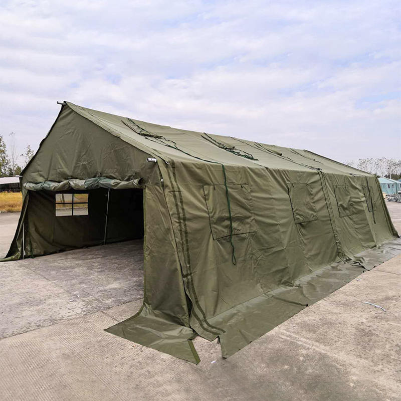 5.6×4m モジュール式 キャンバス軍用テント