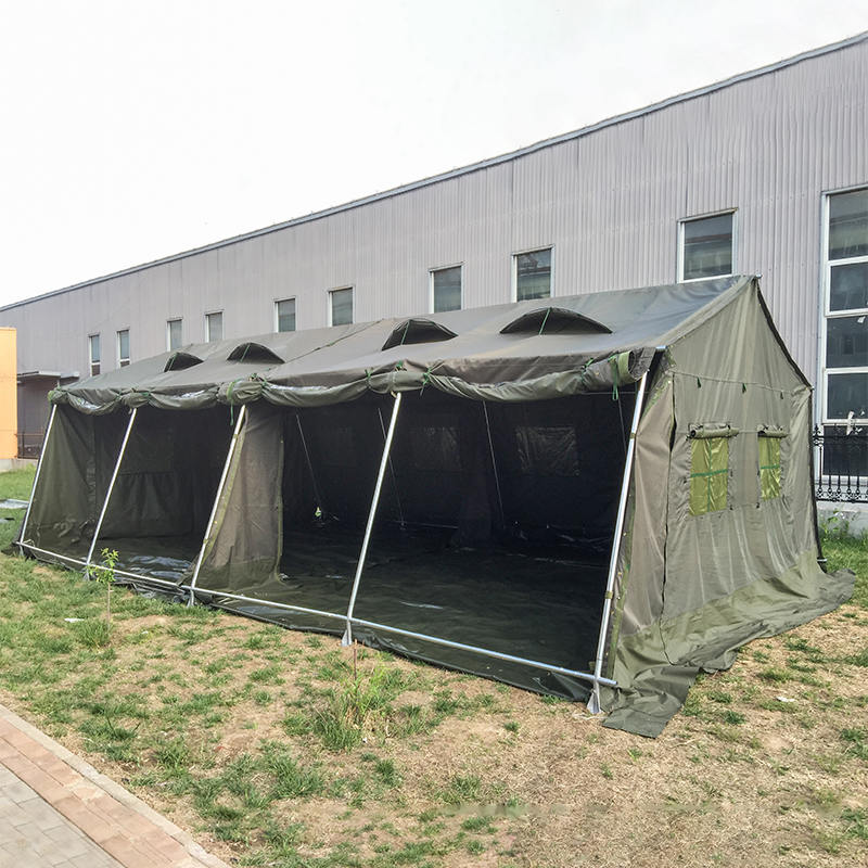 5.6×4m モジュール式 キャンバス軍用テント