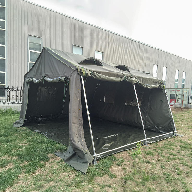 5.6×4m モジュール式 キャンバス軍用テント