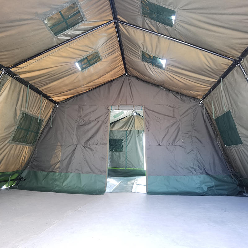 5.6×4m モジュール式 キャンバス軍用テント